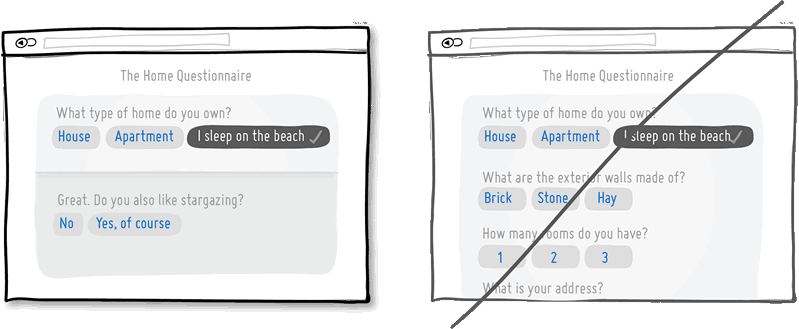 循序漸進(jìn)地引導(dǎo)用戶，不要簡單粗暴地直接呈現(xiàn)給用戶