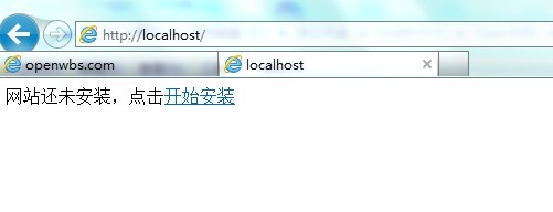 本地電腦使用域名安裝調(diào)試模板